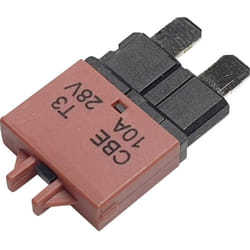 Hansor Circuit Breaker Standard, type 3, Manual Reset, 10A CBE3 Series 10A Disjoncteur pour fusible plat standard 10 A