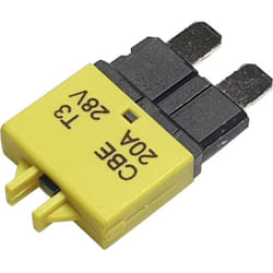 Circuit Breaker Standard, type 3, Manual Reset, 20A CBE3 Series 20A Disjoncteur pour fusible plat standard 20 a - Hansor