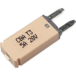 Circuit Breaker Mini, type 3. Manual Reset, 5A CBA3 Series 5A Disjoncteur pour fusible plat standard 5 a marron - Hansor
