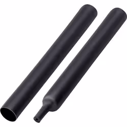 Conrad T1904CA047, Gaine thermorétrécissable, Noir, Polyoléfine, 20 cm, 2 pièce(s), 6:1