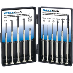 Basetech - pour l'électronique et la mécanique de précision, pour l'atelier Tournevis de montage vis à fente, cruciforme Phillips Q530232