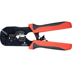 Toolcraft TO-6425613 Pince à sertir Noir, Rouge