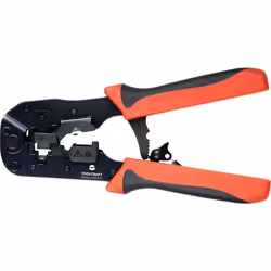 Toolcraft TO-6425613 Pince à sertir Noir, Rouge