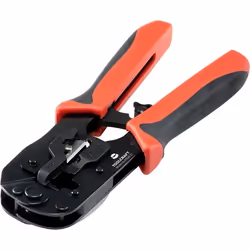 Toolcraft TO-6425613 Pince à sertir Noir, Rouge