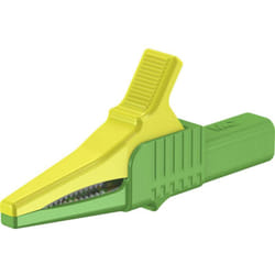 Stäubli - XKK-1001 Pince crocodile de sécurité cat ii vert, jaune