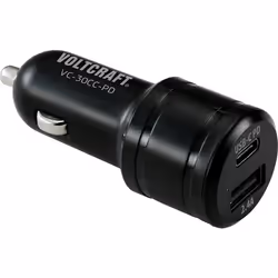 VOLTCRAFT VC-30CC-PD, Universel, Auto, 12, 24 V, 30 W, 5, 9, 12 V, DC1-to-DC2