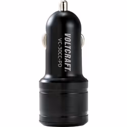 VOLTCRAFT VC-30CC-PD adaptateur de puissance & onduleur Auto 30 W Noir