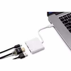 Renkforce RF-4366444 station d'accueil USB 3.2 Gen 1 (3.1 Gen 1) Type-C Blanc - Vue supplémentaire 4