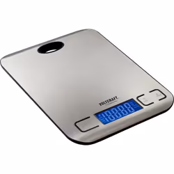 VOLTCRAFT TS-5000/1-ALU escabeaux de cuisine Acier inoxydable Comptoir Rectangle Balance de ménage électronique