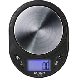 Voltcraft - Balance de précision PS-750 Plage de pesée (max.) 750 g Lisibilité 0.1 g à pile(s) noir