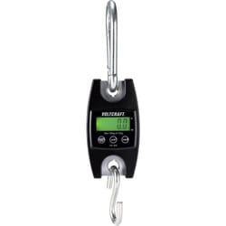 Voltcraft - Balance suspendue HS-100 Plage de pesée (max.) 100 kg Lisibilité 100 g noir 1 pc(s)