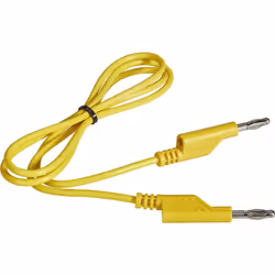 enquête Fiche 4 mm Longueur de câble 1.00 m PVC, jaune description Ce cordon de mesure est particulièrement adapté pour une u ...