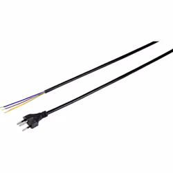 BASETech XR-1638089 câble électrique Noir 2 m Prise d'alimentation type J