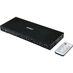 Speaka Professional - 4x2 ports Switch hdmi avec ports audio 3840 x 2160 Mill. pixel noir Q665682
