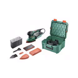 Bosch PSM 200 AES, Ponceuse multi usages, Noir, Vert, 6000 tr/min, 26000 tr/min, 1,8 mm, Secteur