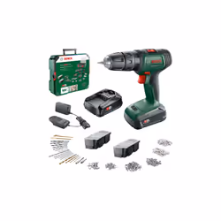 Perceuse à percussion sans fil Bosch Universal Impact 18V; 18 V; 2x1,5 Ah accu.; avec 241 accessoires
