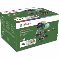 Bosch UniversalSander 18V-10 Ponceuse orbitale 22000 OPM Noir, Vert - Vue supplémentaire 7