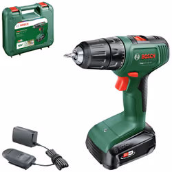 Bosch EasyDrill 18V-40, Perceuse à poignée pistolet, Sans clé, Sans brosse, Noir, Vert, 1,3 cm, 1630 tr/min