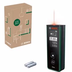 Il est facile avec le télémètre laser Zamo de mesurer la longueur ou hauteur de pièces pour l'agencement de meubles ou de dét ...