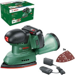 Outillage - Ponceuse vibrante 18V, 1 batterie 2,0 Ah Li-Ion, chargeur 06033E3002 - Bosch