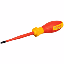 Tournevis cruciforme isolé VDE PH1x100 pointe en croix longueur de la tige 100 mm conception durable de l'embout poignée ergo ...