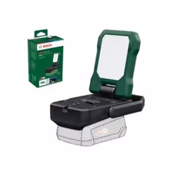 La lampe LED EasySpotLight 18V-400 de BOSCH est polyvalente pour un usage a l'intérieur ou a l'extérieur. Sa tete inclinable  ...