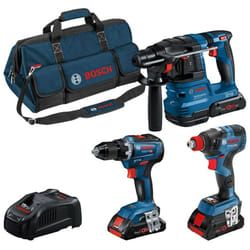 Bosch - Combopack 3 outils électroportatifs 18V (3x4.0Ah) dans sac à outils taille m 0615A5003B