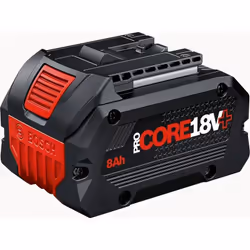 La batterie PROCORE18V+ 1X 8.0Ah de la marque Bosch est une solution de puissance et d'endurance pour tous les outils BITURBO ...