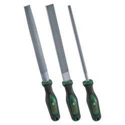 Bosch Set de 3 râpes (râpes à bois robustes plates/rondes/demi-rondes   acier au carbone dur)