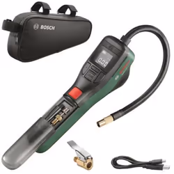 Bosch - pompe a air comprimé sans fil Easypump 3,6V - pour gonfler pneus (vélo, voiture, moto) ballons avec sacoche vélo 0603 ...