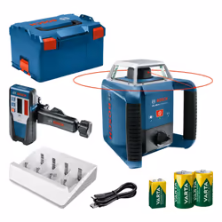 Niveau laser rotatif Bosch GRL GRL 400 H Professional + LR 1; avec étui