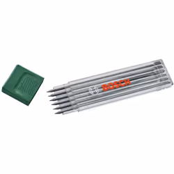Bosch Set de 6 mines graphites HB Les Bosch Mines graphites sont parfaites pour réaliser des marquages précis et nets à l'aid ...