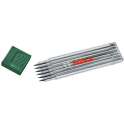 Bosch - set de 6 mines graphites hb (acces. marqueur pr trous profonds , hb , 2,8 mm , étui rang.) 1600A032UU