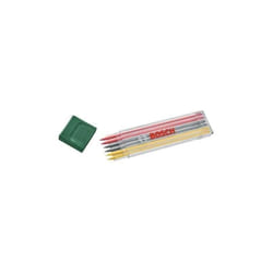 Bosch Lot de 6 mines graphite multicolores (2 rouges, 2 jaunes, 2 HB graphite 2,8 mm)