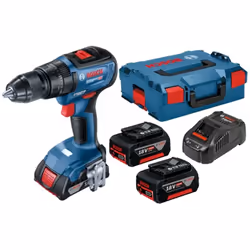 Perceuse-visseuse sans fil Bosch GSR 18V-65 Professional; 18 V; 2x5,0 Ah accu. + L-Case