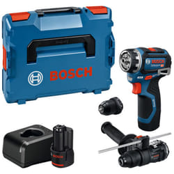 Perceuse-visseuse sans fil GSR 12V-32 FC Bosch, 2x 2.0 Ah et chargeur + 2x embouts en L-BOXX