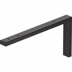 Equerre de support de console Duravit Pour montage sous console Métal, noir diamant Dimensions (LxPxH) 4 x 42,5 x 20 cm