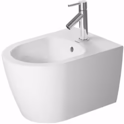 Bidet suspendu Compact, avec trop-plein dimensions : 370 × 480 mm matériau : céramique sanitaire avec 1 trous pour robinetter ...