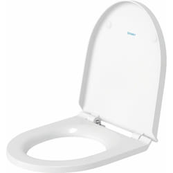 Duravit No.1 Abattant WC Blanc avec frein de chute et charnière en inox - 0020790000