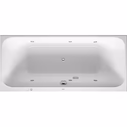 Duravit Happy D.2 1 x baignoire balnéo version encastrable Système Jet 2 inclinaisons de dossier gauche/droite 6 buses latéra ...