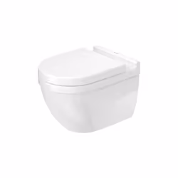 Description générale Pack WC suspendu Starck 3 de Duravit. La cuvette suspendue est conçue par Philippe Starck et se distingu ...
