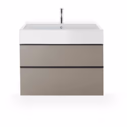 Duravit Vero Air 1 x lavabo en verre Mural, à poser . Mesure : 100 x 47 cm . avec trop-plein, avec plage de robinetterie . fi ...