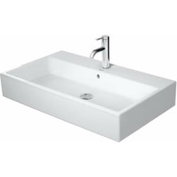 Duravit Vero Air - Lavabo 80x47 cm, avec trop-plein, avec 1 trou pour robinetterie, WonderGliss, blanc 23508000001