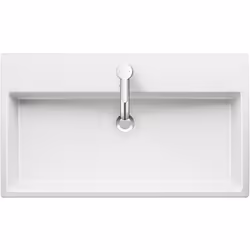 Duravit Vero Air meuble lavabo 80x47cm avec trop-plein avec banc à trous de coulée sans trou de coulée