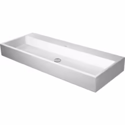 Duravit Vero Air meuble lavabo 120x47cm sans trop-plein avec banc à trous de coulée sans trou de coulée Indice : Pour la fixa ...