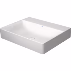 Duravit DuraSquare 1 x lavabo en meuble Mural, rehausse Mesure du rosace : 60 x 47 cm Sans trop-plein, sans trou de robinet a ...