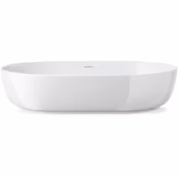 Duravit Luv Top Bassin 60x40cm sans trop-plein sans banc à trous de coulée sans trou de coulée Valve d'arbre avec couvercle d ...