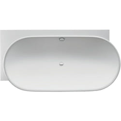 Baignoires Duravit Luv, angle à gauche, 2 pentes de dos,