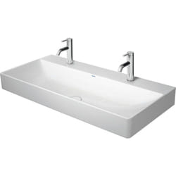 Duravit - DuraSquare lavabo, 100x47cm, 2 trous pour robinet, 1