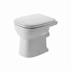 Duravit D-Code 1 x WC sur pied Compact Au sol chasse d'eau plate bord de rinçage fermé grande quantité d'eau de rinçage : 6 l ...